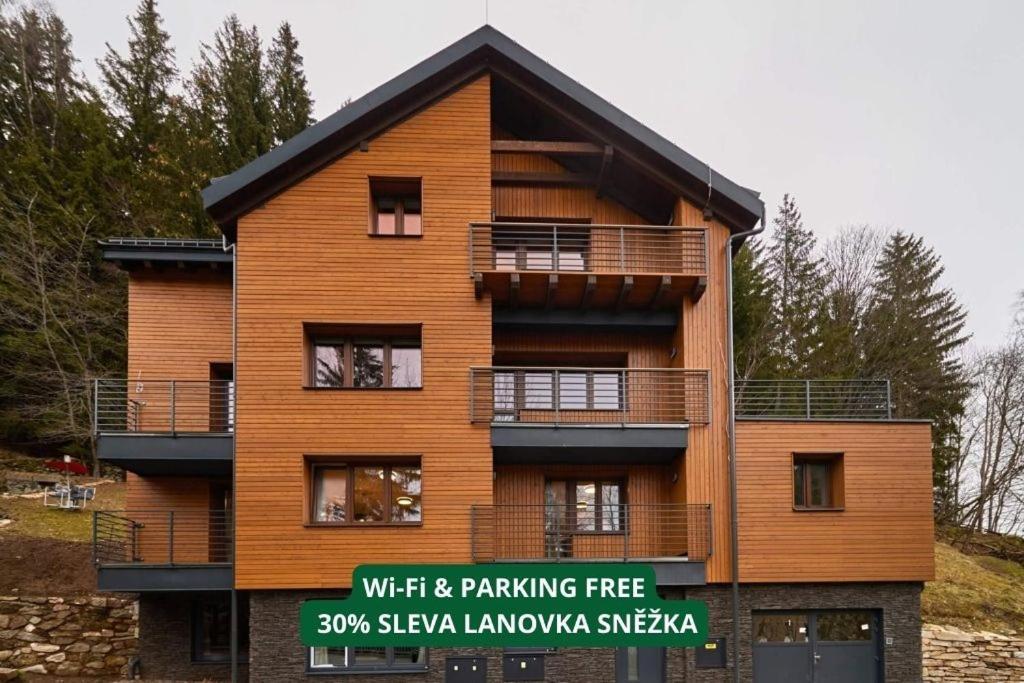 Vlci Stopa Apartments Pec pod Sněžkou Kültér fotó
